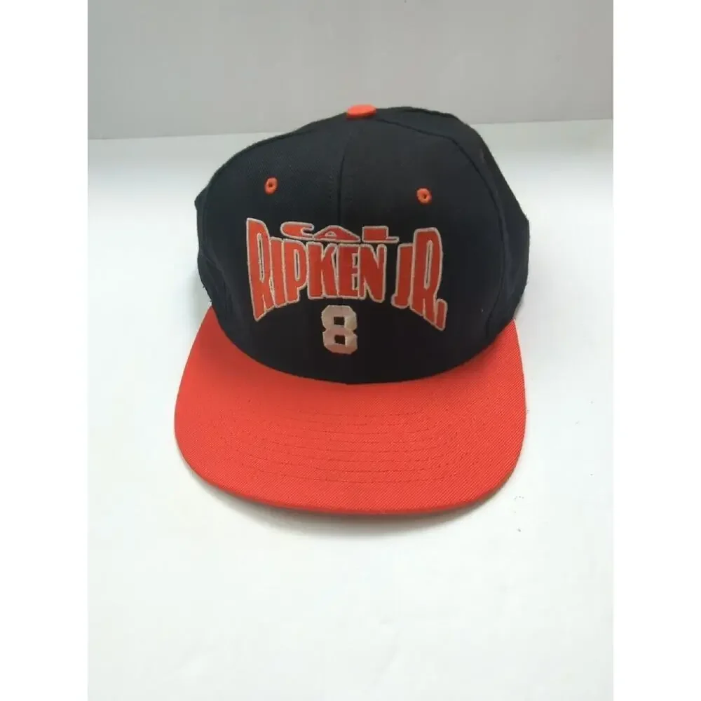 Cal Ripken‎ Jr #8 Baseball Hat Vintage Snap Back By Nutmeg Mills, Embroidered.